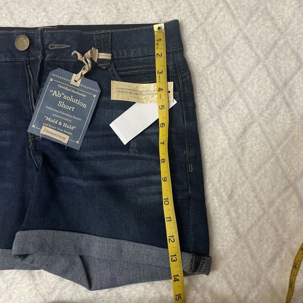 Democracy Dark Wash Blue Jean Shorts - Picture 8 of 8